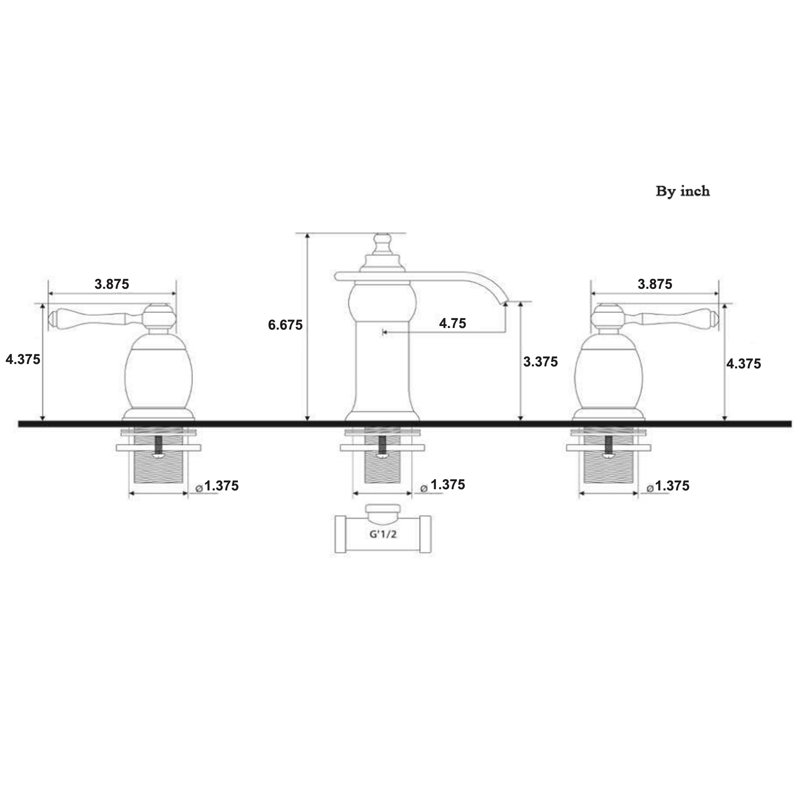New Mojo Widespread Faucet 2handle Bathroom Faucet & Reviews Wayfair